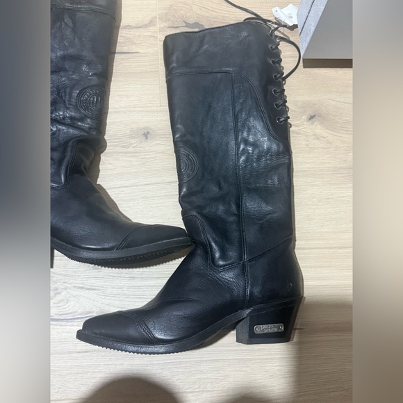 Harley Davidson leather western knee boots, size 7 - Picture 11 of 11